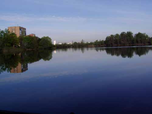 Красковское озеро на утренней зорьке
